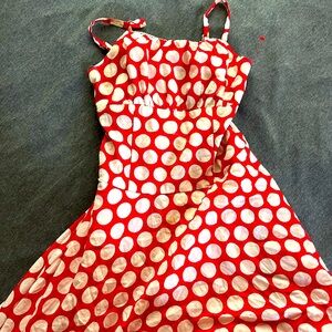 Polka Dot Kids Dress - Red and White